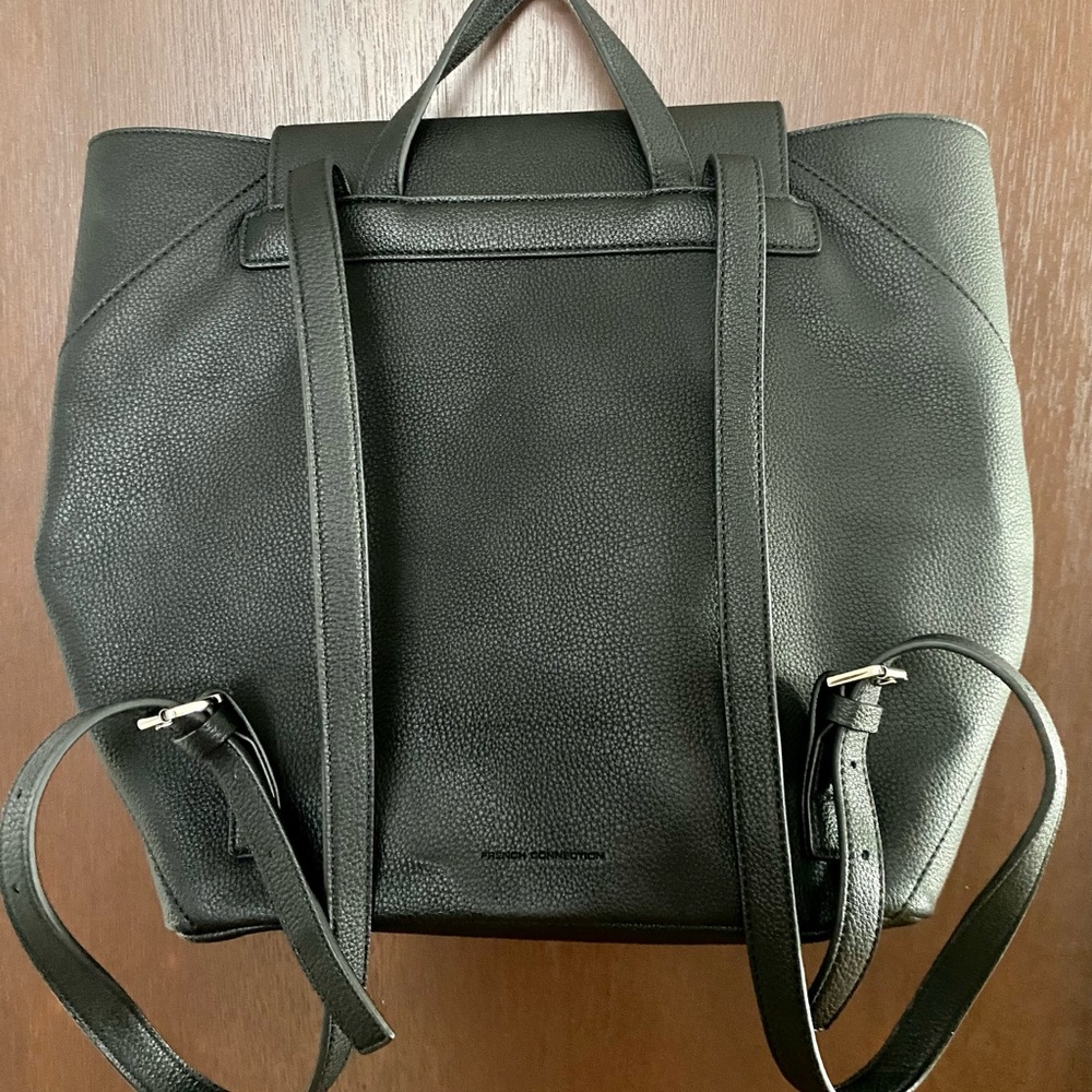 French connection black backpack